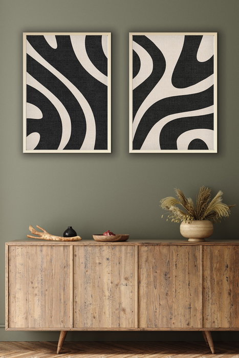 Wallity Huhu203 Cuadros Decorativos Enmarcados de 50 x 70 cm (2 Piezas) Wallity Huhu203 Cuadros Decorativos Enmarcados de 50 x 70 cm (2 Piezas)